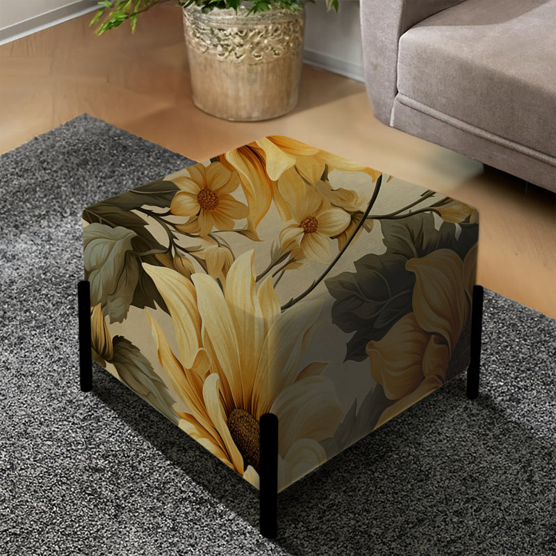 Giller - Repose-pieds carré floral