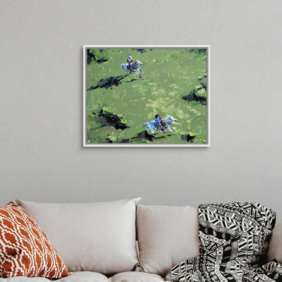 Reproduction d’art sur toile, "catagainst Horses" par David Shingler