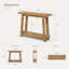 41.3'' Light Brown Console Table with Shelf