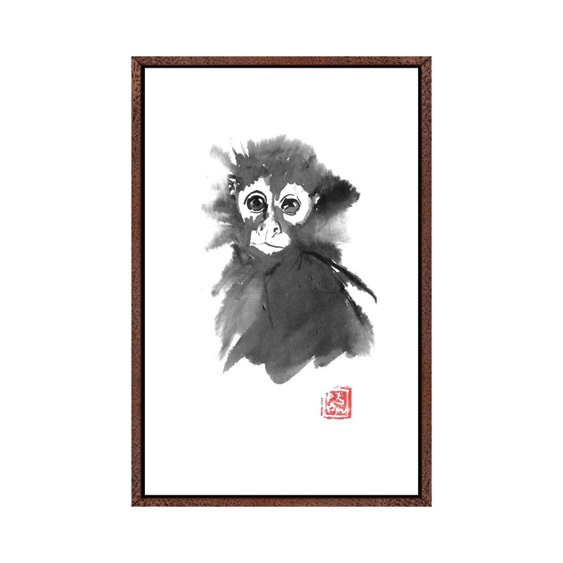 Oustiti by Péchane - Print on Canvas, Classic Brown Wood Framed, 101.6 cm H x 66.04 cm W