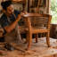 Upholstered Barrel Chair