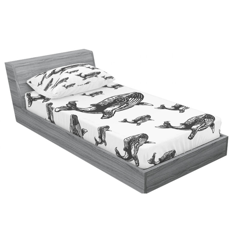 Microfiber Sheet Set, Twin Sheet Set with 1 Pillowcase