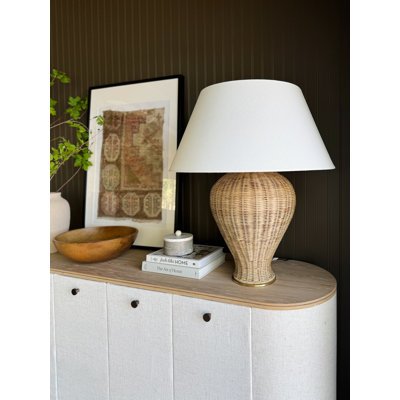 Chatsworth Table Lamp in Aged Brass by Mark D. Sikes