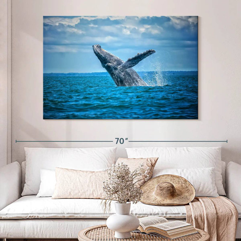 Brampt Pacific Humpback Whale, 34'' H x 51'' W