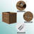 24" Wall-mount Bathroom Vanity Cabinet Set,walnut Floating Cabinet With White Basin Sink Combo