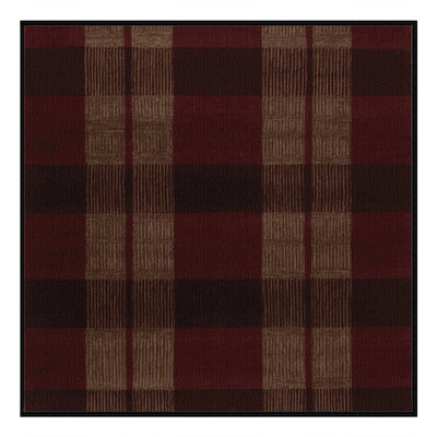 Machine Washable Botanical Brown Area Rug
