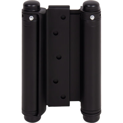 6" Heavy-Duty Double Acting Spring Hinge - Matte Black