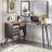 Beandon L-Shaped Solid Wood Writing Desk