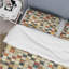 Ensemble de housse de couette beige et orange Midcentury Mosaic II - Midcentury-109174654