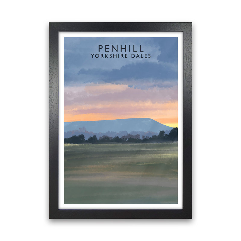 Penhill 3 Portrait by Richard O'Neill - Print, 88cm H x 64cm W x 3cm D, Black Framed