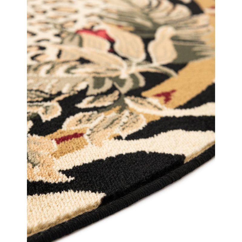 Testerman Animal Print Indoor Rug, Round 7'10"