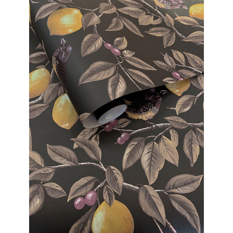 Papier peint non collé Ponderosa, Gris anthracite