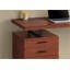 Bureaux, bureau d'ordinateur moderne de L 48 po avec configuration réversible Tiroirs de rangement, stratifié brun cerise & amp; Métal noir | Cerise | Panneau de particules