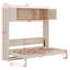 Lit escamotable avec armoires de rangement-950700392