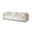 Coussin blanc modulaire 100% polyester-414678884