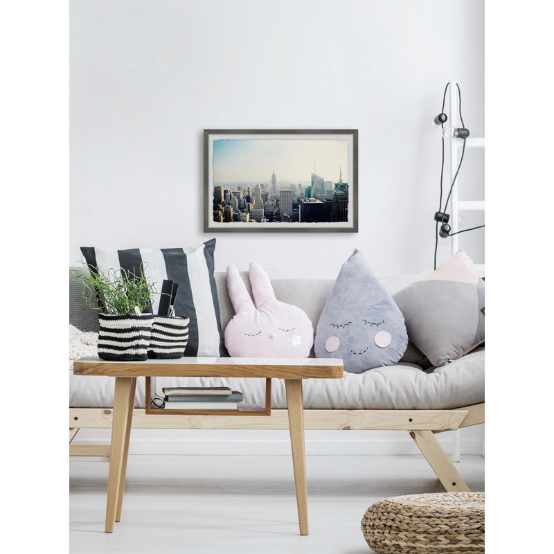 At The Top Of The City - Single Picture Frame Print, 20cm H x 30cm W x 3.81cm D
