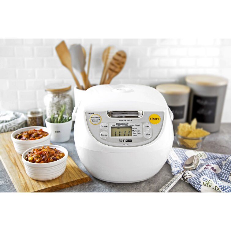 Tiger Corporation JNP-S, 5.5-Cup Stainless Steel Rice Cooker and Warmer, Silver