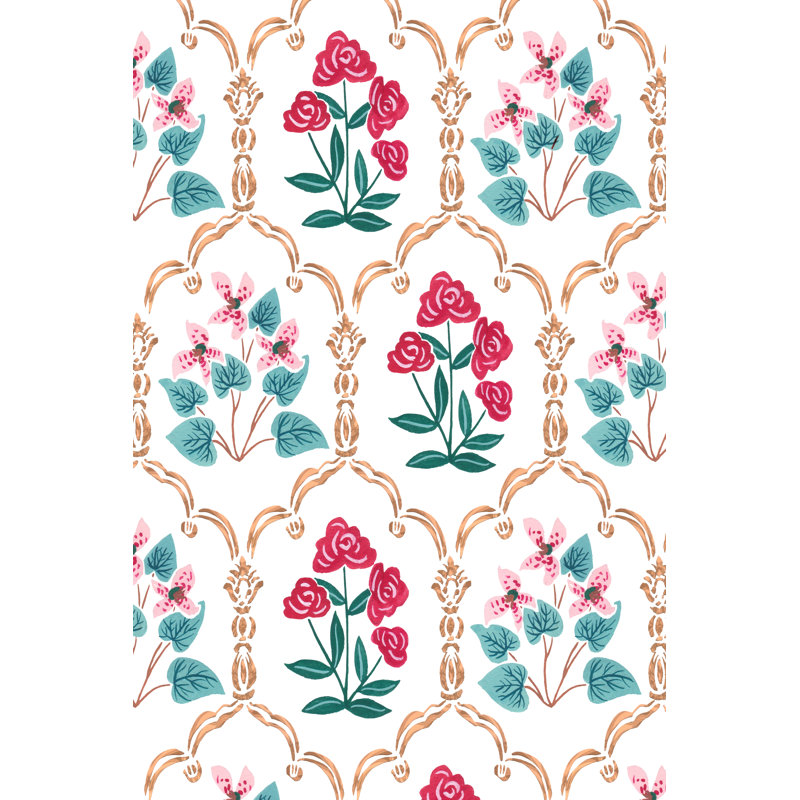 «Garden Wall II On Canvas» par Melissa Wang, reproduction, H 12 po x l 8 po
