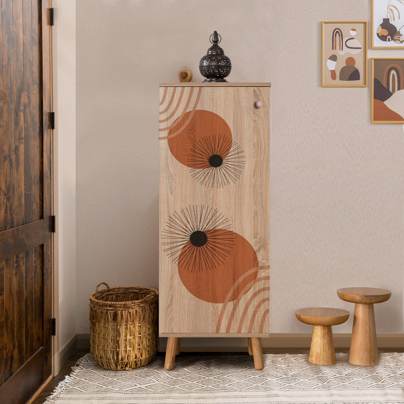 Armoire de rangement pour chaussures 24 paires de pieds et poignées en bois massif