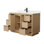 Ensemble de meuble-lavabo simple 48 po avec plateau en quartz Maroni