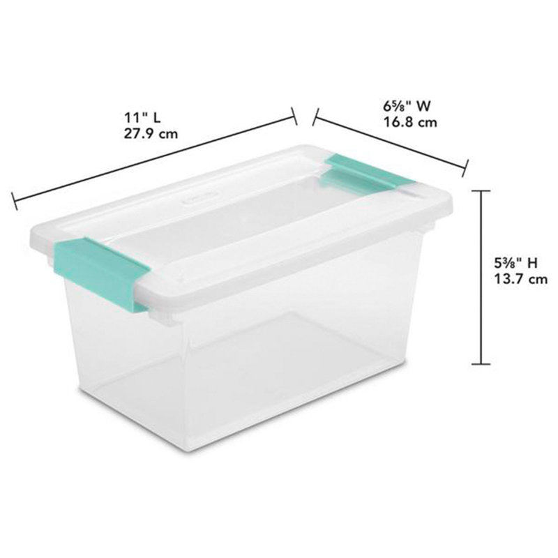 Sterilite Medium  & Large Clear Storage Tote