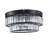 2-Light Dimmable Shiny Nickel Steel  LED Chandelier With Clear Crystals