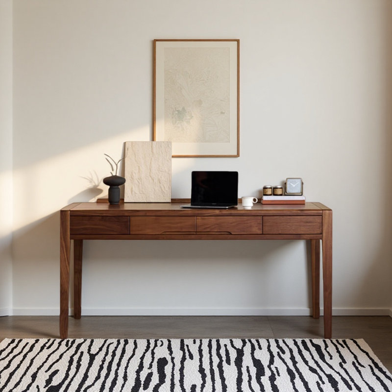 Bureau de style moderne en bois, H 29,92 po x l 78,74 po x P 29,53 po