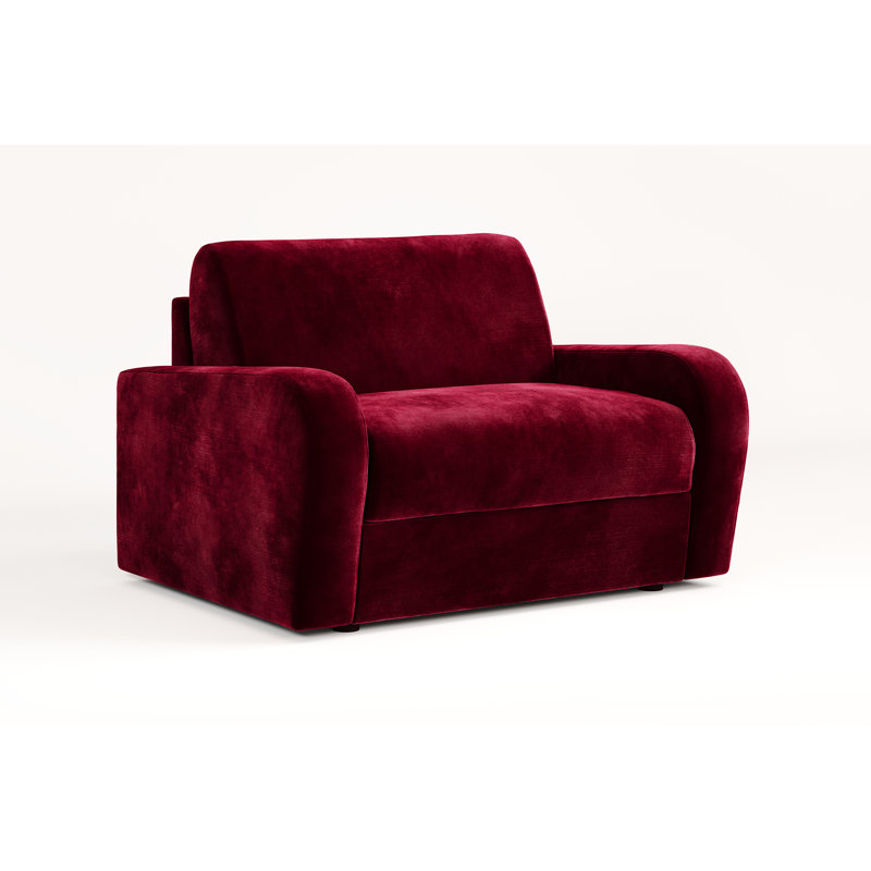 Jay-Be® Deco Snuggler Sofa Bed with e-Sprung™ Mattress - Luxe Velvet, Shiraz