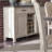 Vermelle Rustic White Sideboard w/ Wine Storage