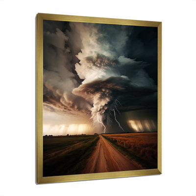 Abstract Canvas Wall Art, Majestic Storm Vortex Print - Santio Storm Majestic Vortex