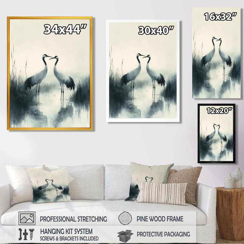 Kucharski - Animals Wall Decor, Black, Floater Framed Print, 20" H x 12" W