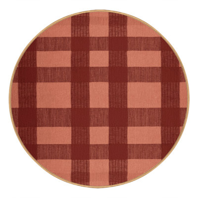 Machine Washable Botanical Brown Area Rug