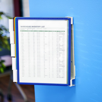Organisateur de référence mural durable à 10 pochettes SHERPA - format lettre 8,5 po x 11 po