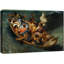 Tempête en mer avec figurines, impression dramatique sur le salon, impression sur toile encadrée-999999372-999999377