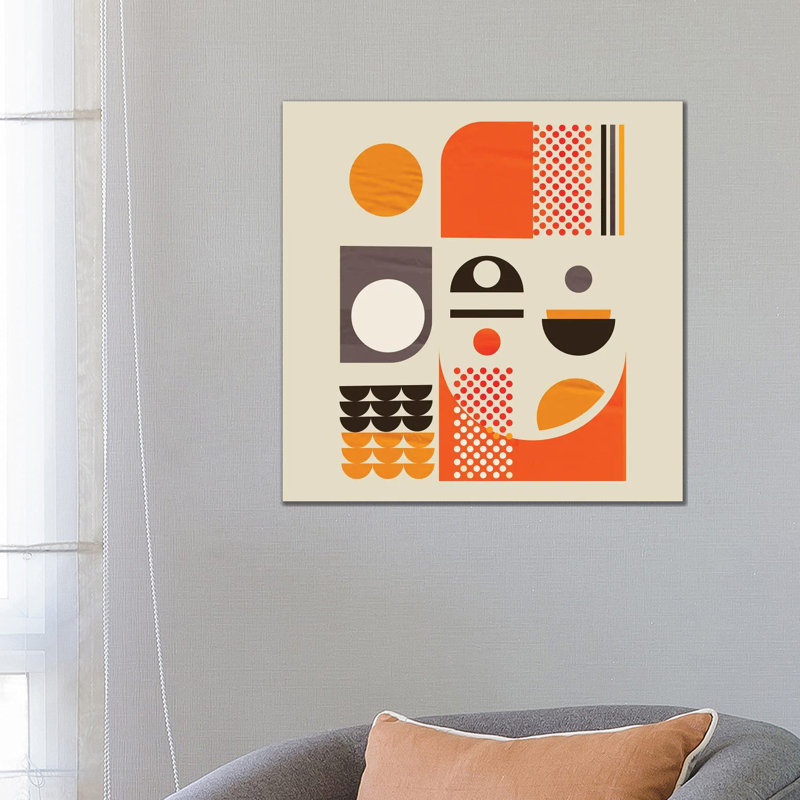 Mid Century Abstract V by Show Me Mars - Gallery-Wrapped Canvas Giclée on Canvas, 66.04 cm H x 66.04 cm W x 1.91 cm D, Canvas