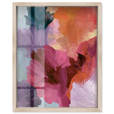 «Petal Symphony II Shadowbox Print», art abstrait moderne par