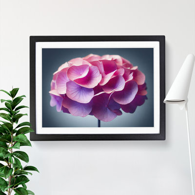 Pure Hydrangea Flowers 1 Piece Single Picture Frame Wall Art
