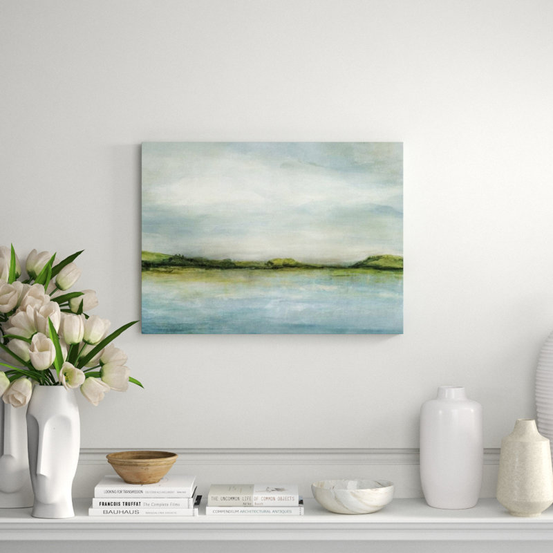 Sea Breezes II Painting by D’Alessandro Léon, Knife Gel, 36" H x 49" W x 1.5" D