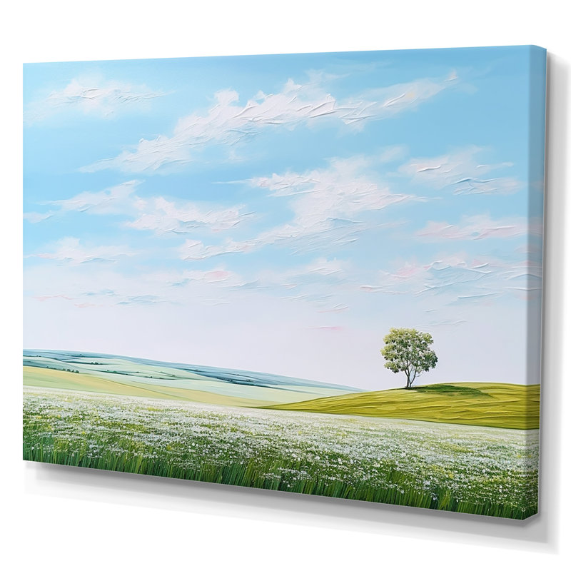 Prairie Country Charm Peacefulness, H 34 po x l 44 po x P 1,5 po, Toile tendue