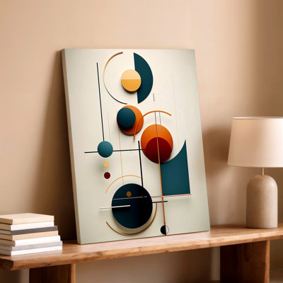 Abstrait géométrique abstrait Mid Century