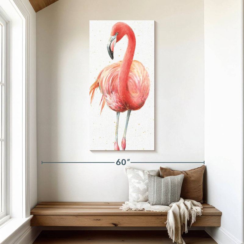 Brampt Gracefully Pink VI, 48" H x 24" W