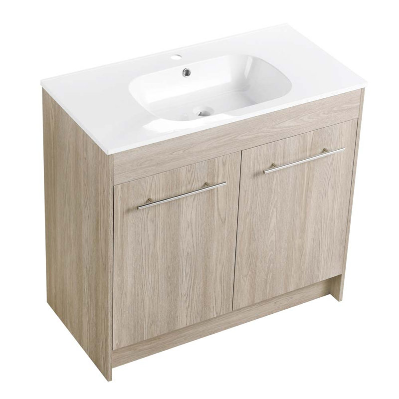 Meuble-lavabo simple 35,6 po avec plateau en acrylique