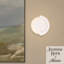 Applique murale 1 lumière Hunter Opaline Crest-131037786