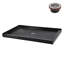 Base de douche en acrylique noir lustré avec drain central, drain ABS de 60 po x 36 po Streamline NT-2144-60BL-CR
