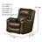 Contour Genuine Leather Swivel Rocker Recliner-90139442-90139443