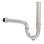 Siphon en laiton Ayna Decors, ensemble de drain de drain de salle de bain 1 1/4 avec bride et tube d'extension à joint coulissant, ensemble de siphon de drain d'évier à hauteur réglable, finition chromée