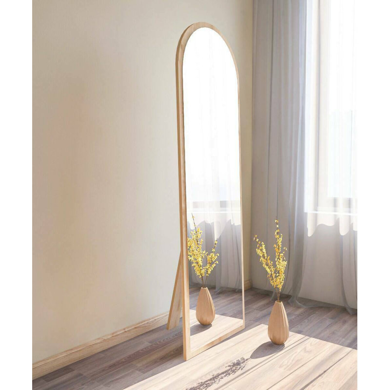 Gonde Engineered Wood Flat Mirror, Oak
