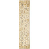 Yellow Abstract Handmade Hand-Knotted Runner 2'7" x 12'1" Wool Area Rug