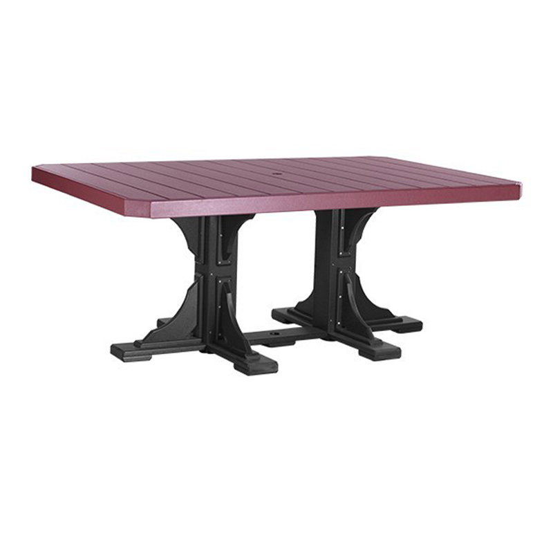 Table rectangulaire Cuesta, Noir, H 42 po x l 74 po x P 48 po, Cerisier
