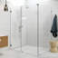 Illume 58 in. x 45.5 in. x 78 in. 90-degree Fully Frameless Wall Hinged Glass Shower Enclosure-1127673873